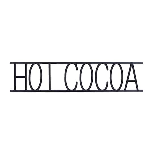Black Iron Modern Hot Cocoa Wall Décor
